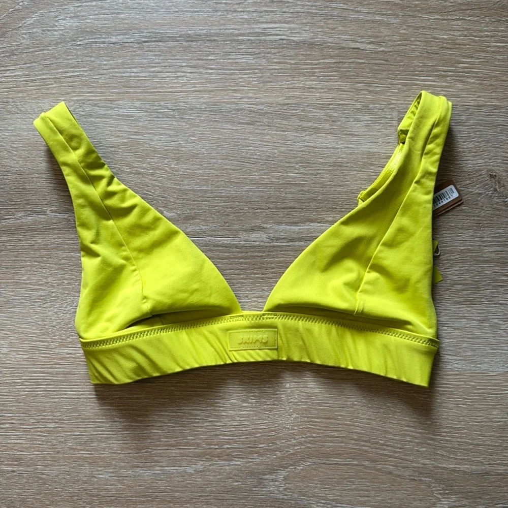 Skims plunge bikini top citrus xxsmall